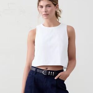 Banana Republic Cotton Poplin Top Large